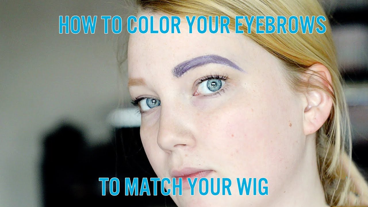 how to color eyebrows for cosplay